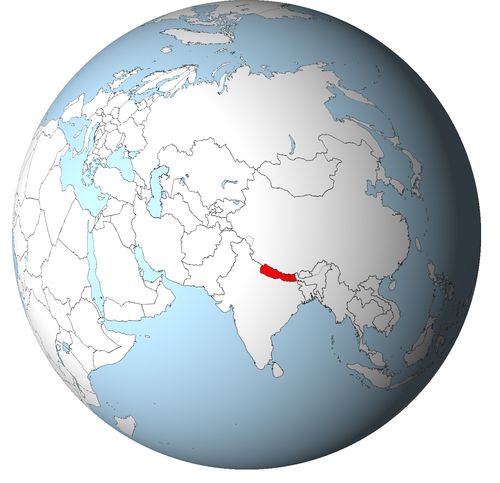 Nepal • |0400/0750| • Licchavi (Nepal) dynasty: map
